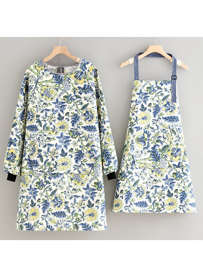 مئزر قماشي كانفس عصري، مقاوم للبقع وقابل للتنفس، مئزر مطبخ منزلي